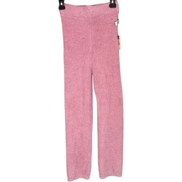 Sincerly Jules Pants - Sincerely Jules Fuzzy Lounge Pants Mauve Pink
